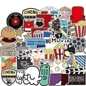 Bundle of 50 movies stickers